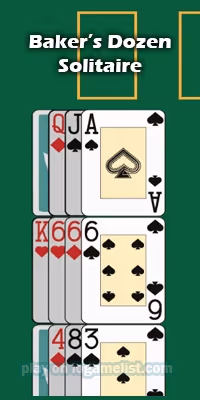  BAKER'S DOZEN SOLITAIRE unblocked