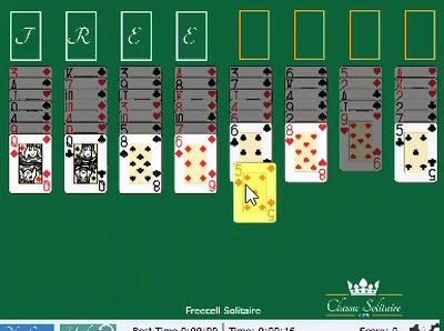 FREECELL SOLITAIRE animated large