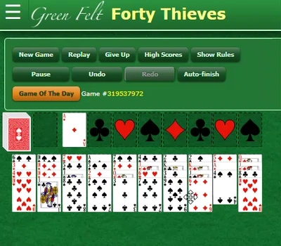 FORTY THIEVES SOLITAIRE GREENFELT animated large
