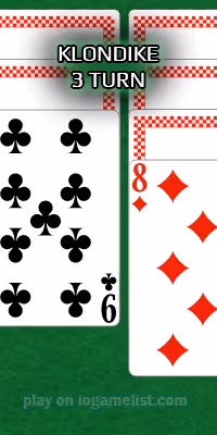  KLONDIKE SOLITAIRE THREE TURN BY GREEN FELT online